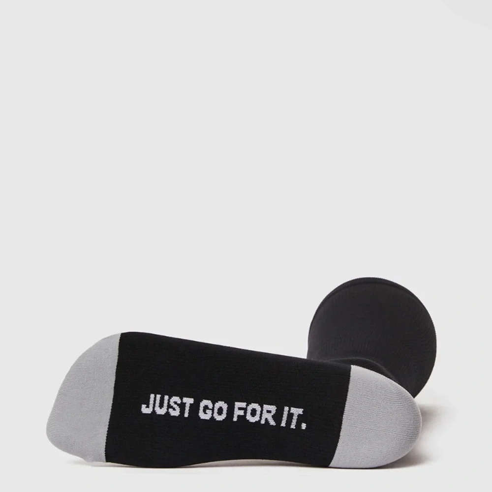 FIGS New Compression Socks JUST GO FOR IT, I THINK YOU SHOULD Black Gray Small